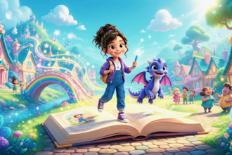create ai 3d cartoon kids animation video 3d kids video editing for youtube