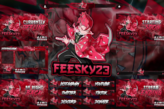 create a twitch overlay, and logo for your stream