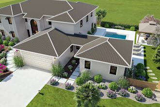 model architecture in sketchup with realistic renders
