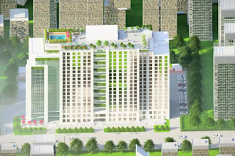 design urban apartments, parking, sustainable landscapes
