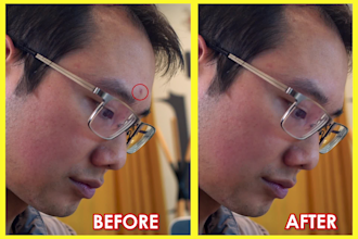 do skin retouch, face beauty and digital makeup in video