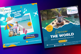 create an informative creative flyer for your company within 24 hours