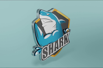 convert your 2d to 3d for 3d printing ready stl file and spin logo
