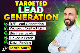 do linkedin lead generation, b2b lead generation, contact info and email finder