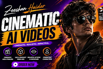 create a stunning hyper realistic ai video