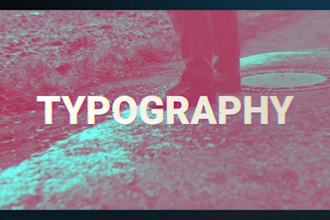 create kinetic typography and text animation video with motion graphics