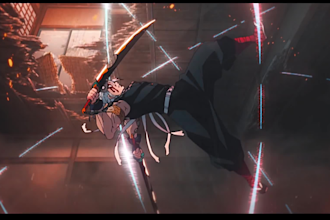 create a professional amv edit for you, anime music video