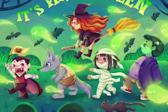 draw cute children book illustrations