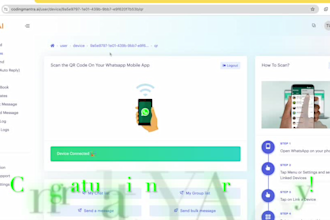 help to create whatsapp api with existing number