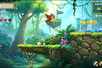 develop a polished unity 2d platformer game for mobile or PC