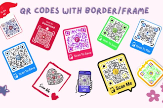 create custom qr codes with border,frame and text