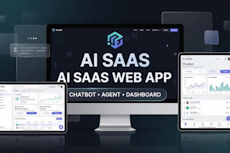 build an ai saas web app with chatbot and ai agent