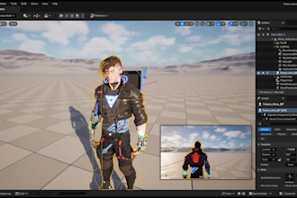 create a game ready 3d character with 4k textures and rig