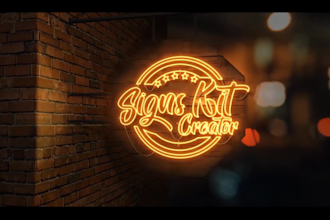 do real neon logo animation neon intro video,light signs board neon signs led