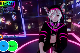 do custom vrchat avatar, anime vrc avatar, furry avater nsfw, vr character