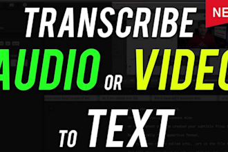 do transcribe audio to text and video transcription