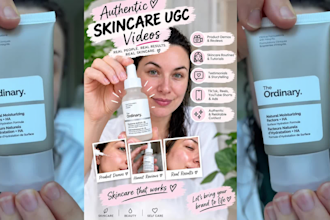 film authentic skincare ugc videos, beauty content, product demos for brands