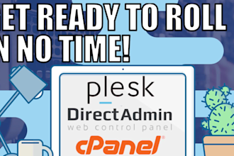 install directadmin, cpanel or plesk on your server