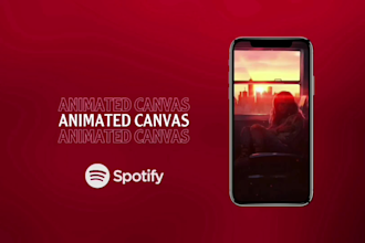 create animation  spotify canvas in 1h
