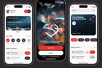 do UI UX design for mobile app in figma, for ios or android
