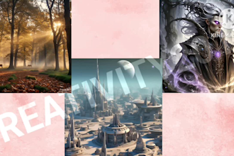 create ai art with magical landscapes and mythical creatures