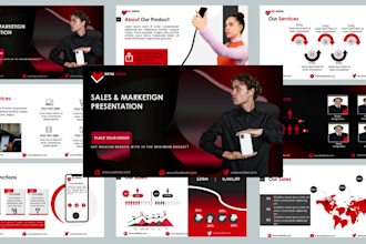 design sales deck business ppt or pitch deck template