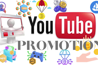 promote your crypto tokens  and airdrops on youtube