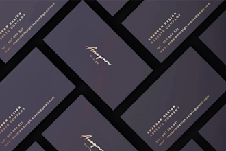 design an attractive luxury and appealing business card