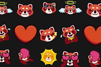 create animated gif, crypto telegram stickers, giphy emoji, icon, gif animation