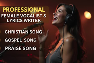 be your female gospel singer, christian jingle vocalist