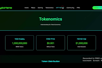 custom crypto token website, memecoin website, presale website