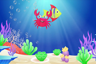 make 15 original baby lullaby music videos with branded youtube channel