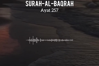 design  quran recitation video with subtitle