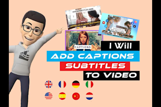 add professional synced subtitles or captions to your video