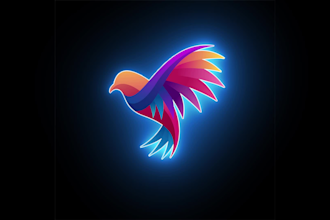 transform your logo into techno glare screensaver