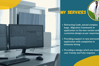 develop asp dot net core csharp,mvc and angular responsive web applications