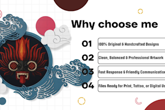 create custom geometric arts for tattoos, prints, and logo