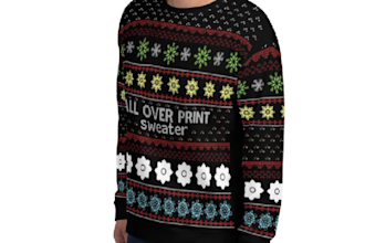 do unique ugly christmas sweater and all over print unisex sweatshirt