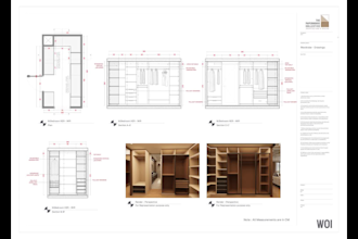 make 3d and 2d drawings for kitchen, wardrobe, cabinetry