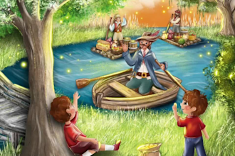 draw cartoon illustration for childrens book, poster ets