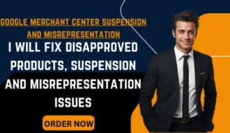 fix google merchant center disapproved products suspension and misrepresentation