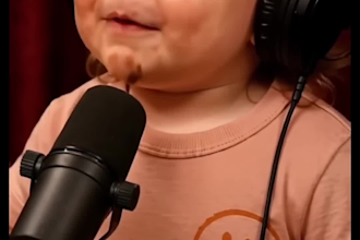 make viral ai baby podcast ai baby talking video