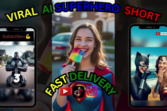 create ai superhero shorts for your youtube tiktok instagram