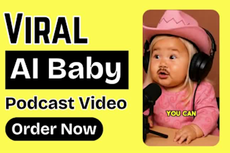 do viral ai baby baby videos, funny ai baby podcast video talking ai baby shorts