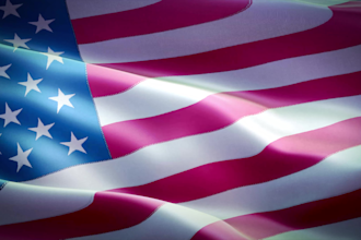 create a waving flag animation with your logo text or image