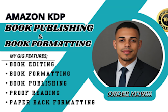 do book formatting editing structural developmental and paperback formatting