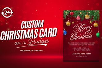 design custom personalized christmas, greeting, holiday card