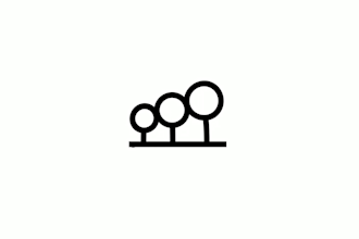 create a simple minimal logo animation