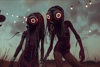 create cinematic 3d ai music videos 3d animated lyric visuals 3d animation video