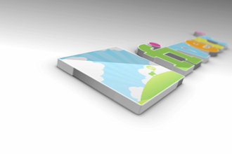 create this colorful, reflective glass, sleek HD logo intro video